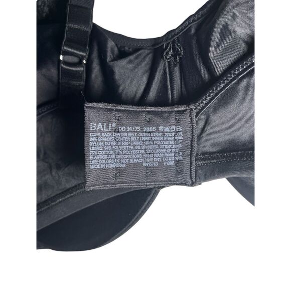 Bali DF3385 black underwire minimizer bra 34DD - Picture 3 of 7